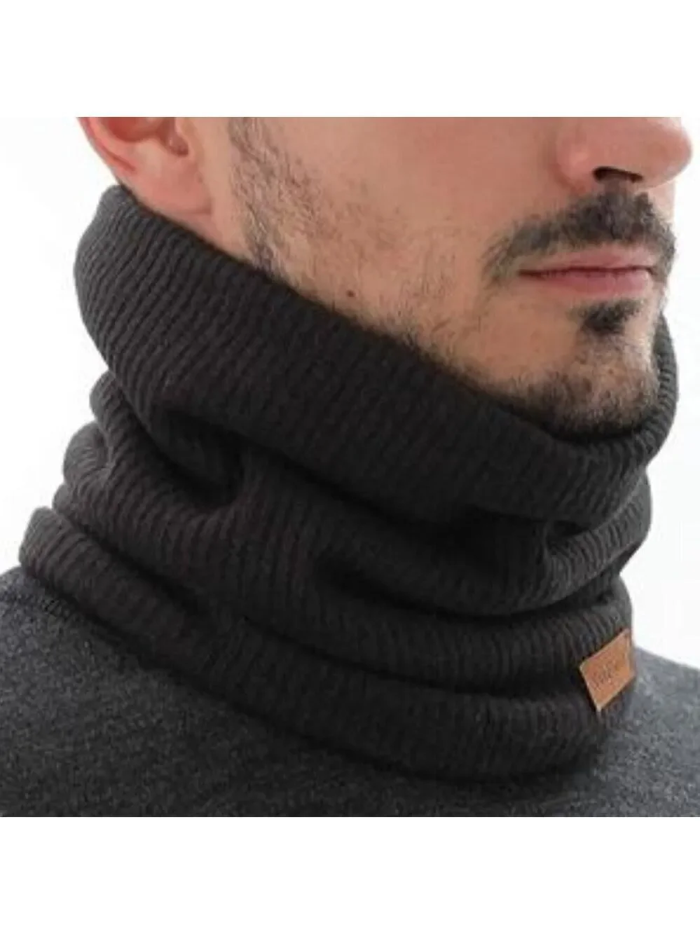 Winter Ski Neck Warmer for Men – Thick Fleece Thermal Cold Weather Gaiter
